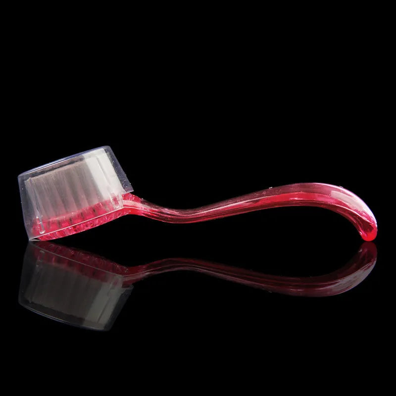 Nail Art Cleaning Brush with Cap Manicure Nails and Toes Scrubbing Cleaner Dust Brushes for Makeup Manicure
