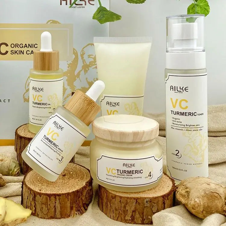 Skin Care Sets Vitamin C Women Facial Organic Anti Acne Whitening Hydrating Firming Korean Face Products