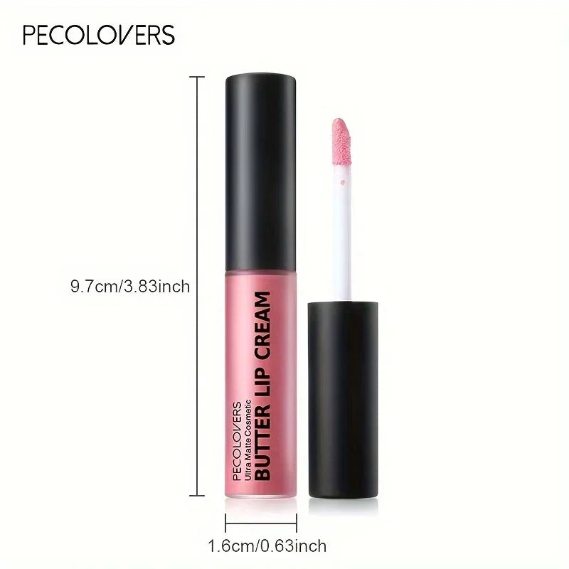 Butter Gloss Non-Sticky Lip Gloss Long Lasting Nude Lip Makeup Hydrating Lip Gloss with Essential Oil Liquid Lipstick