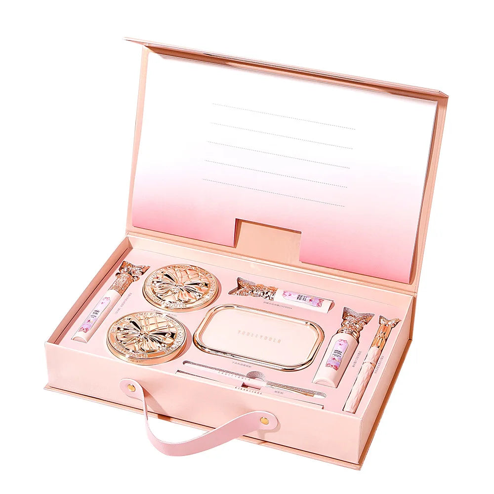 Make Up Sets Cosmetics Full Set Makeup Kit Lipstick Eyeshadow Eyebrow Pen Air Cushion BB Cream Mascara