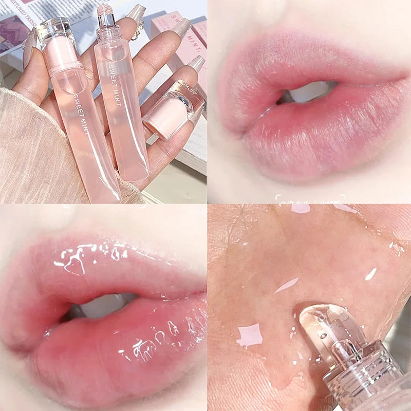 Lip Gloss Lasting Moisturizing Transparent Lip Oil Water Light Mirror Liquid Lipstick Women Lips Makeup Cosmetics
