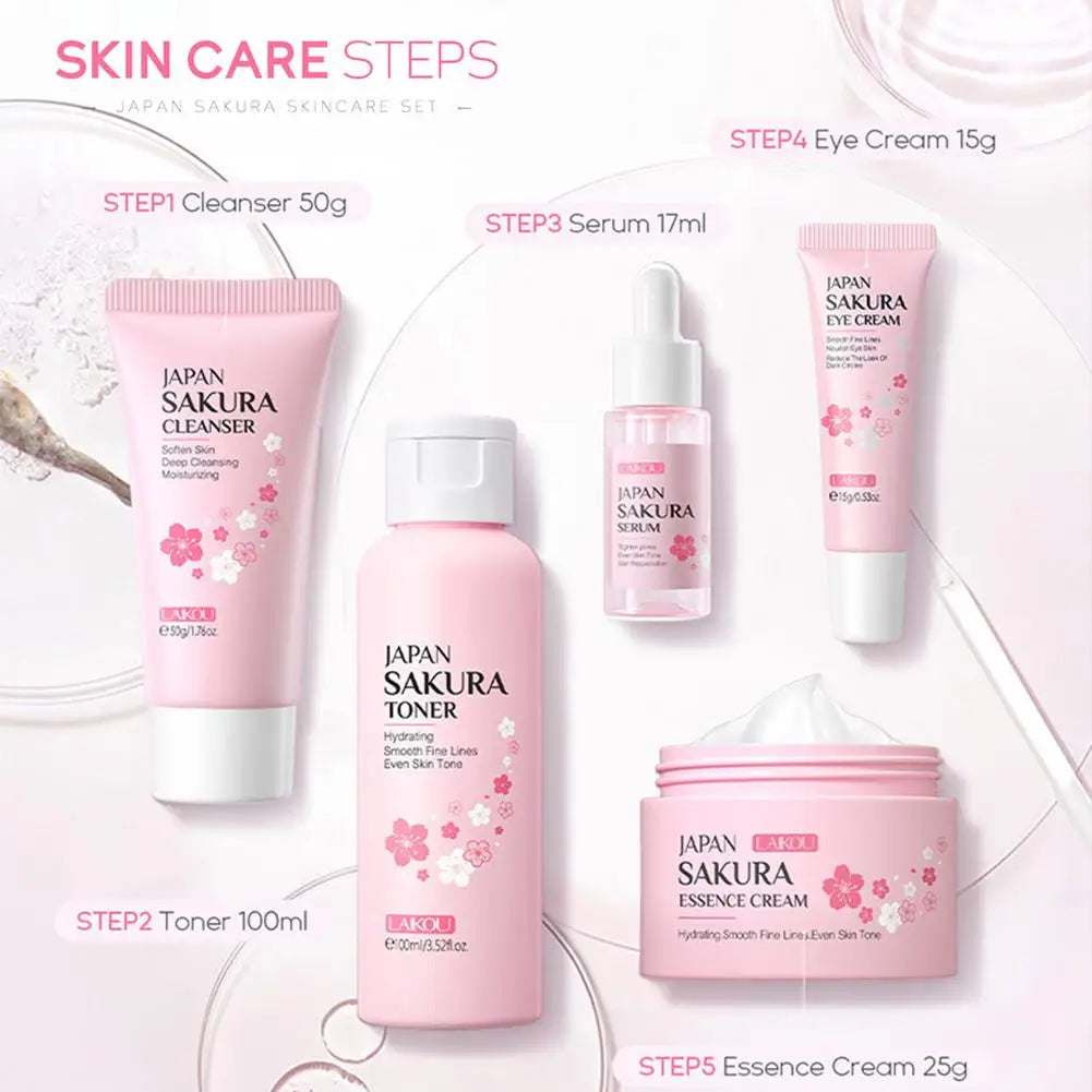 Skin Care Sets Face Cream Serum Toner Facial Cleanser Sunscreen Eye Cream Face Skin Care Products