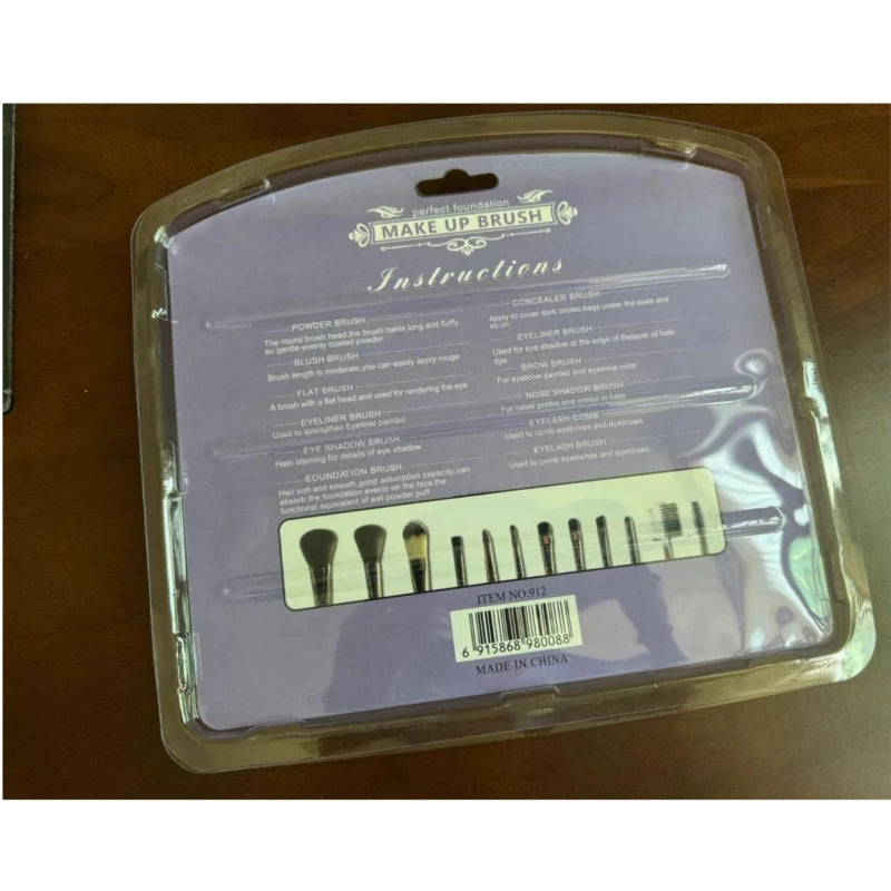 makeup brush set cute sanrio cartoon kuromi makeup brush set make up accessories facial kit for womens