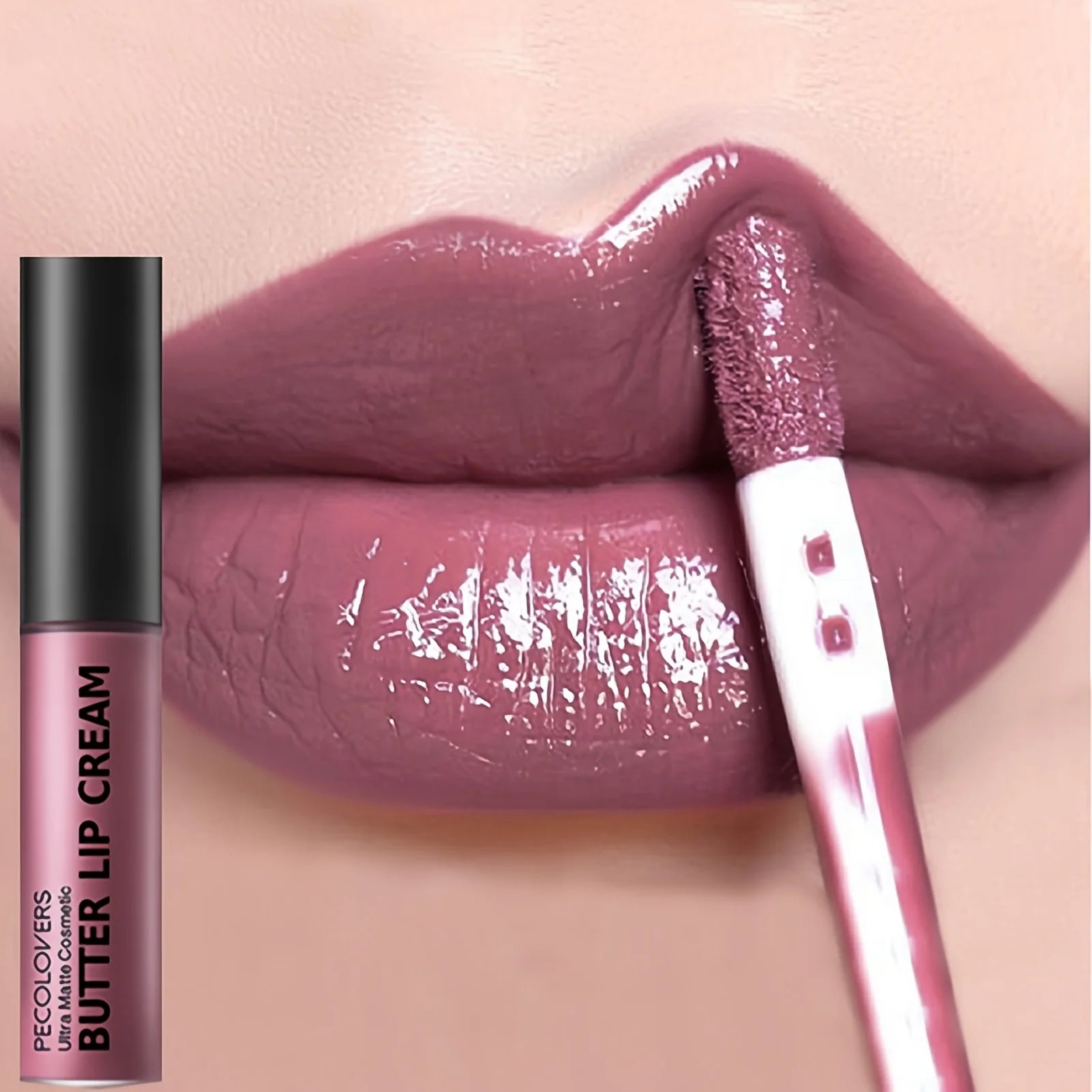 Butter Gloss Non-Sticky Lip Gloss Long Lasting Nude Lip Makeup Hydrating Lip Gloss with Essential Oil Liquid Lipstick