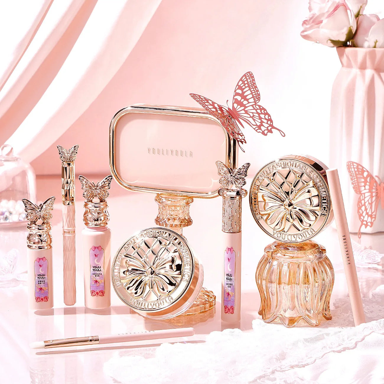 Make Up Sets Cosmetics Full Set Makeup Kit Lipstick Eyeshadow Eyebrow Pen Air Cushion BB Cream Mascara