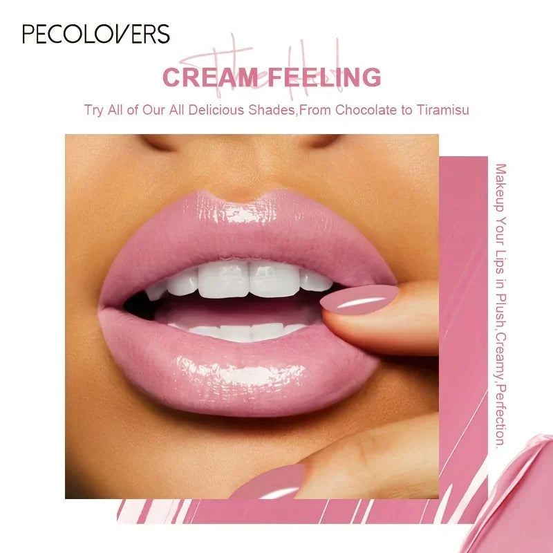 Butter Gloss Non-Sticky Lip Gloss Long Lasting Nude Lip Makeup Hydrating Lip Gloss with Essential Oil Liquid Lipstick