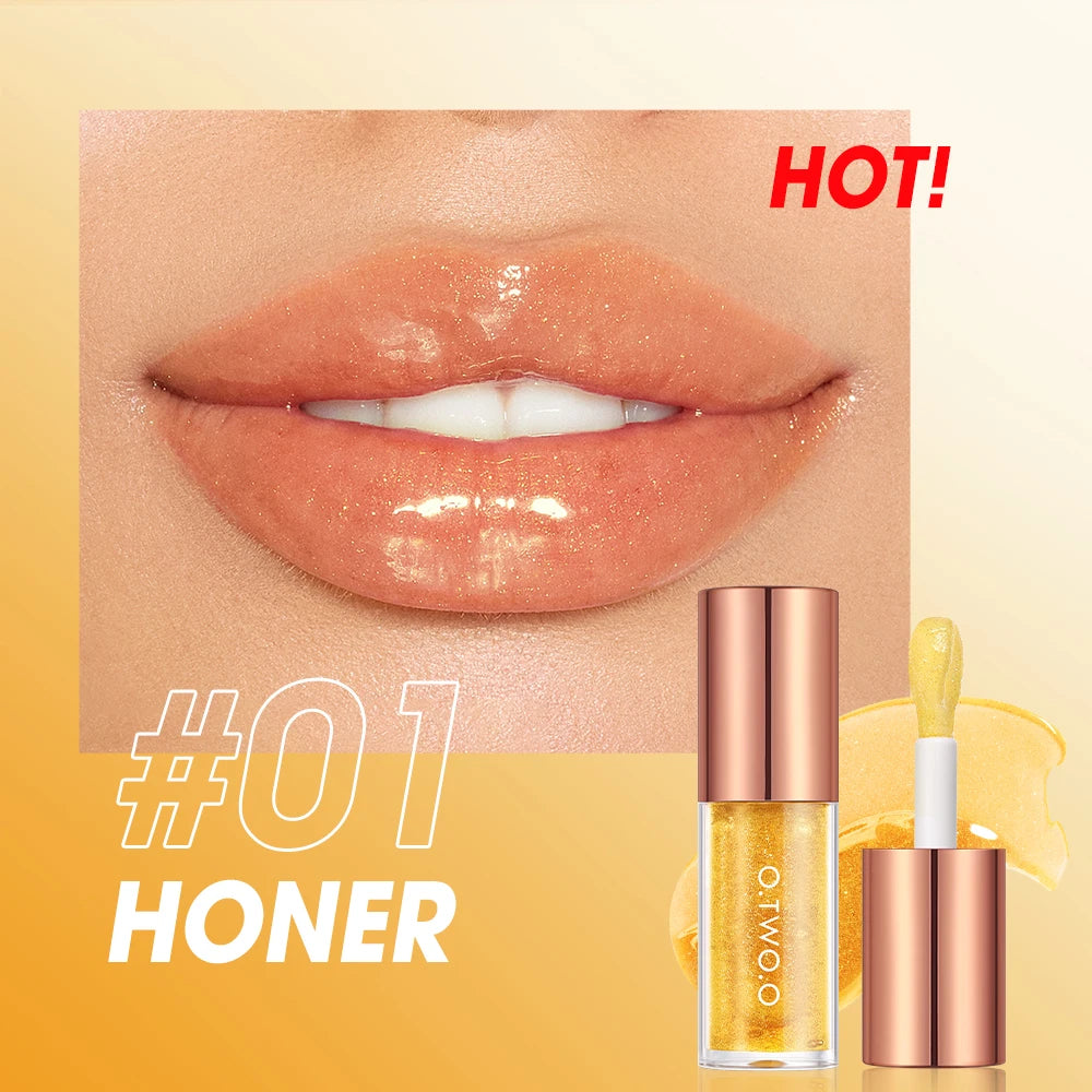 Lip Oil Gloss Lip Plumper Makeup Moisturizing Non-Sticky Sexy Water Glossy Glitter Primer Tint Lip Balm Care Cosmetics
