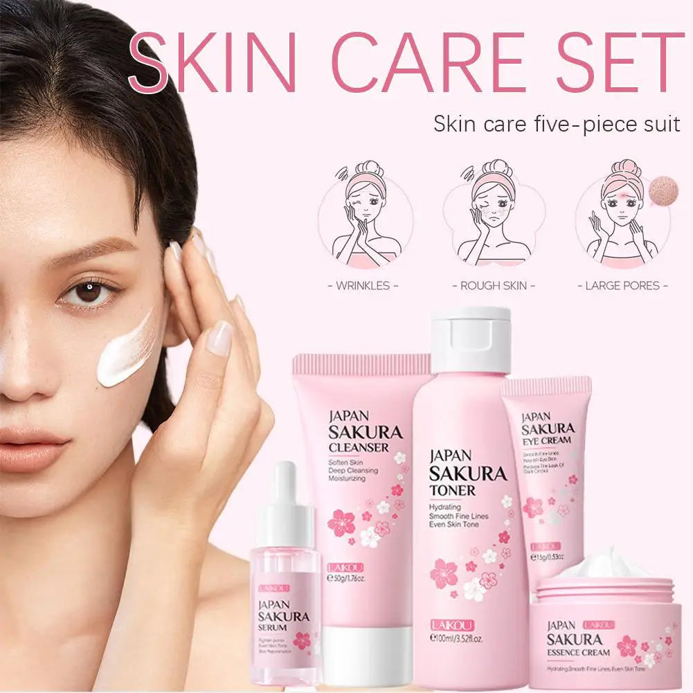 Skin Care Sets Face Cream Serum Toner Facial Cleanser Sunscreen Eye Cream Face Skin Care Products