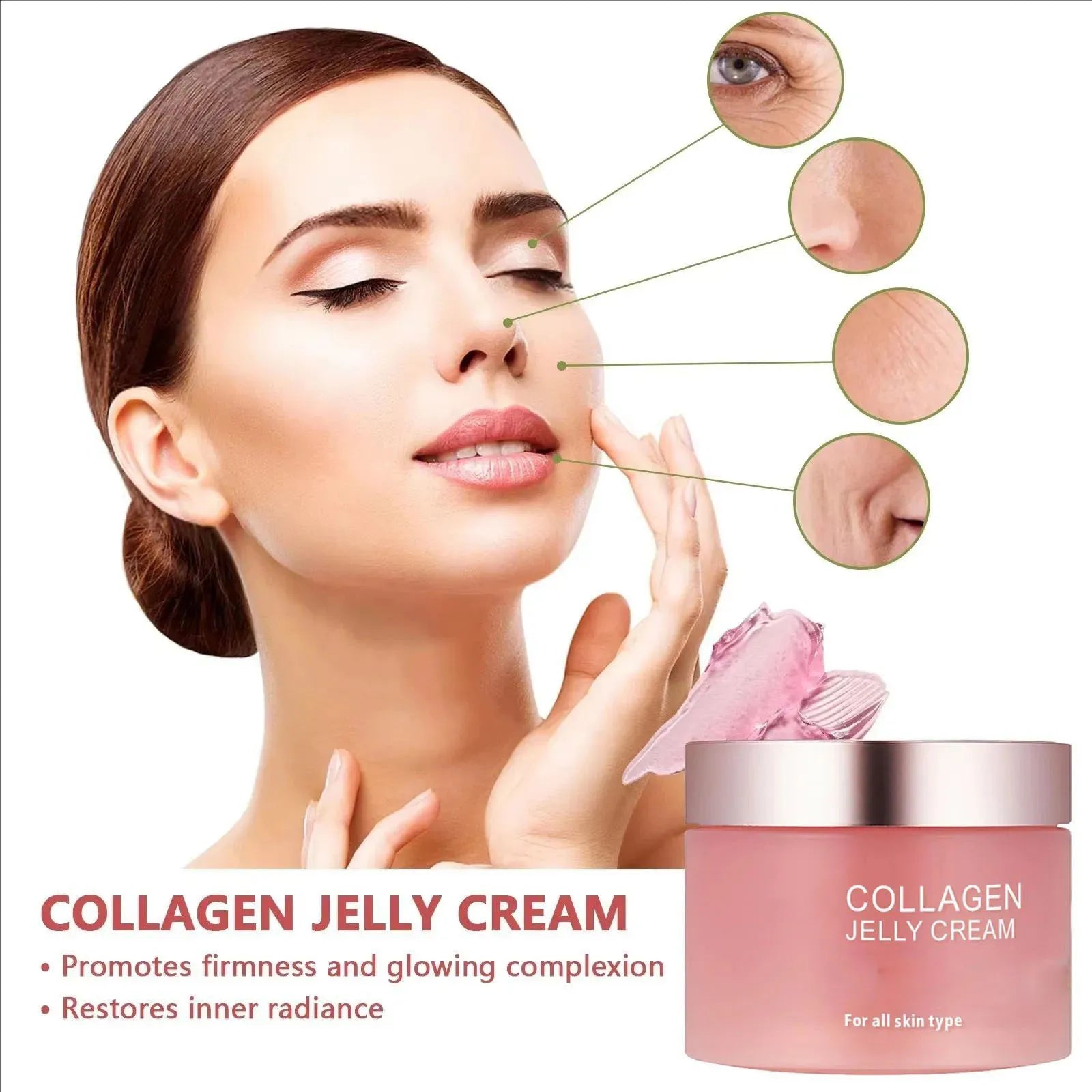 Collagen Jelly Cream Niacinamide And Hydrolyzed Collagen Strengthen Skin Barrier Lasting Moisturizing Skin Face Care