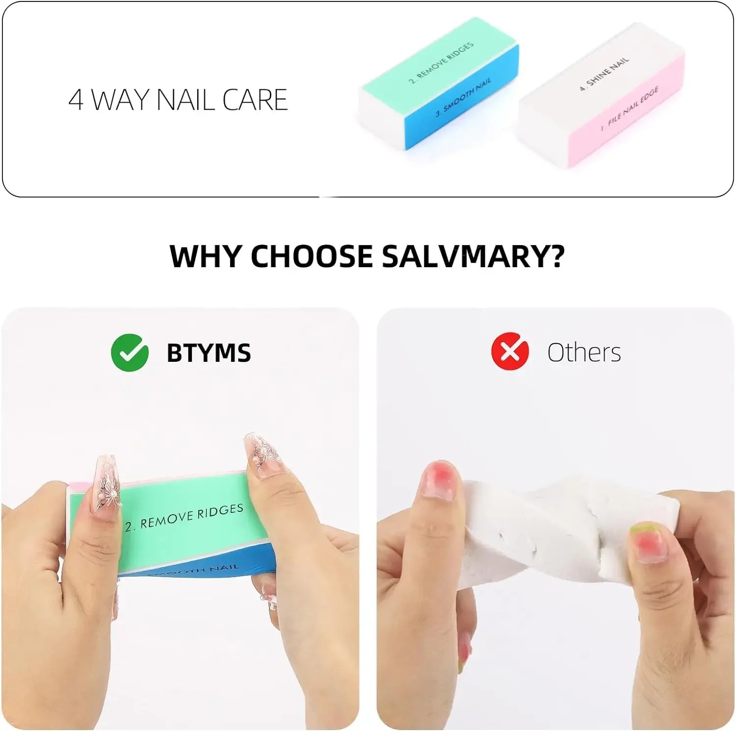 Nails Buffer Grind Buffing Block pink Nail File For Pedicure Manicure Care Nail Art Sponge Buffer Polish Nail accessories Tools