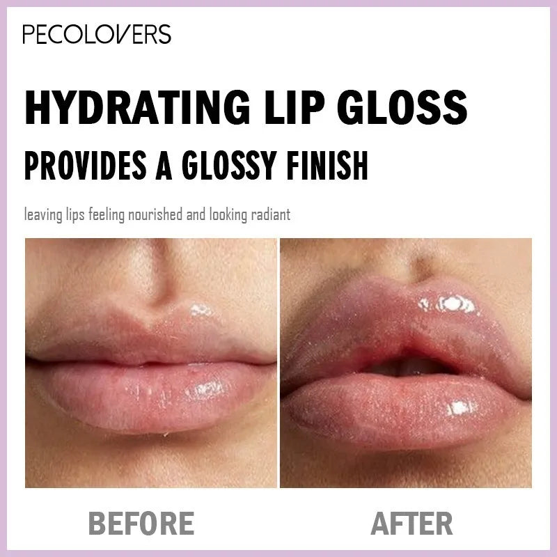 Lip Gloss Lip Gloss, Multi-color Natural Moisturizing Lip Gloss, Moisturizing Lip Balm, Lip Cosmetics Clear Lip Gloss
