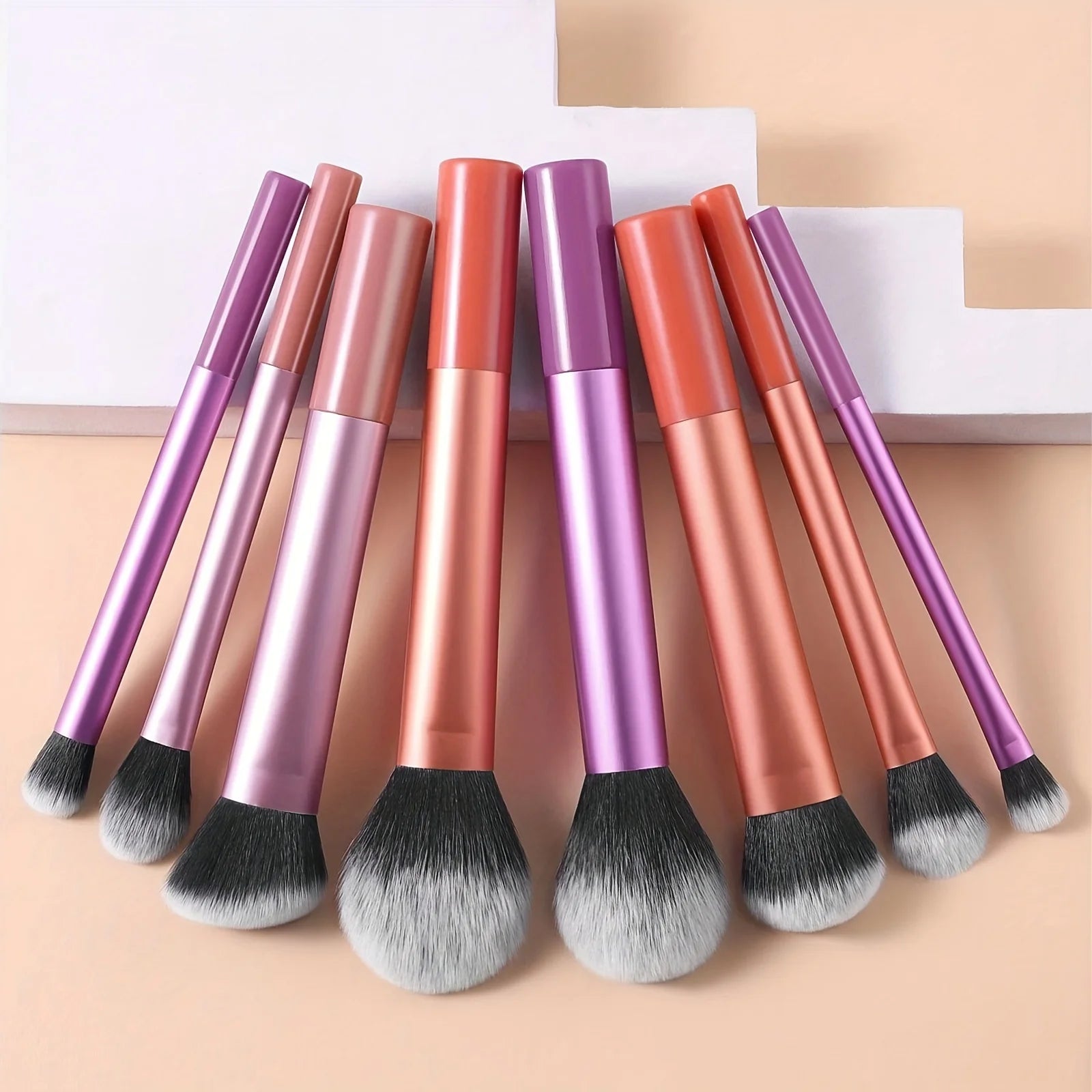 Glossy Professional Makeup Brush Tool Kit Including Powder, Blush, Contouring, Eyeshadow,