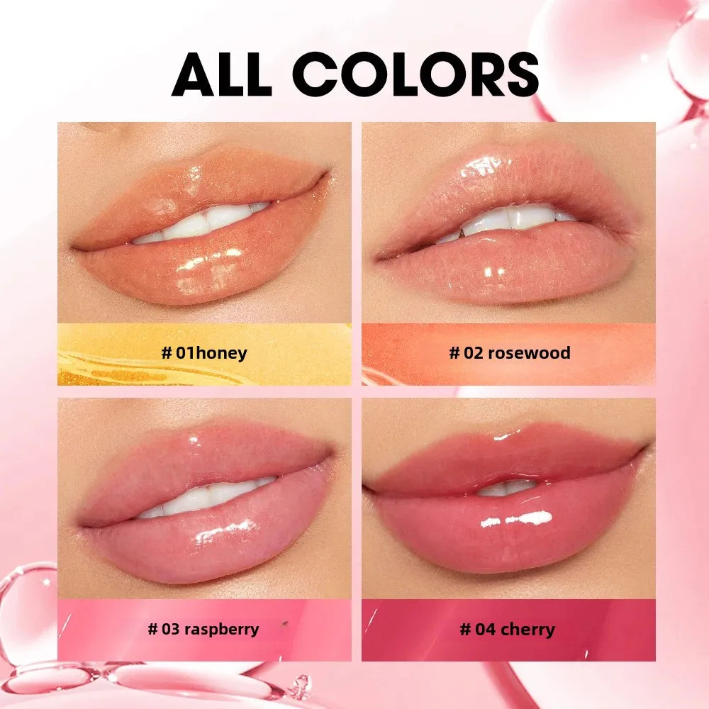 Lip Oil Gloss Lip Plumper Makeup Moisturizing Non-Sticky Sexy Water Glossy Glitter Primer Tint Lip Balm Care Cosmetics