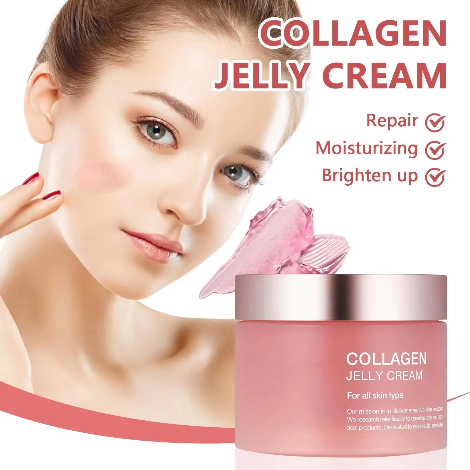 Collagen Jelly Cream Niacinamide And Hydrolyzed Collagen Strengthen Skin Barrier Lasting Moisturizing Skin Face Care