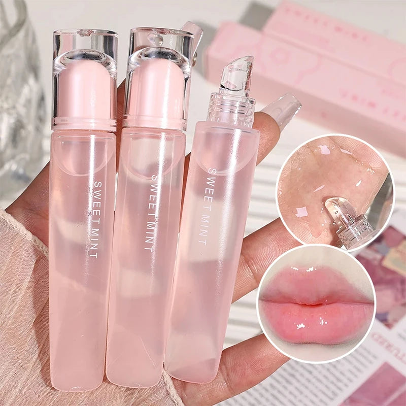 Lip Gloss Lasting Moisturizing Transparent Lip Oil Water Light Mirror Liquid Lipstick Women Lips Makeup Cosmetics