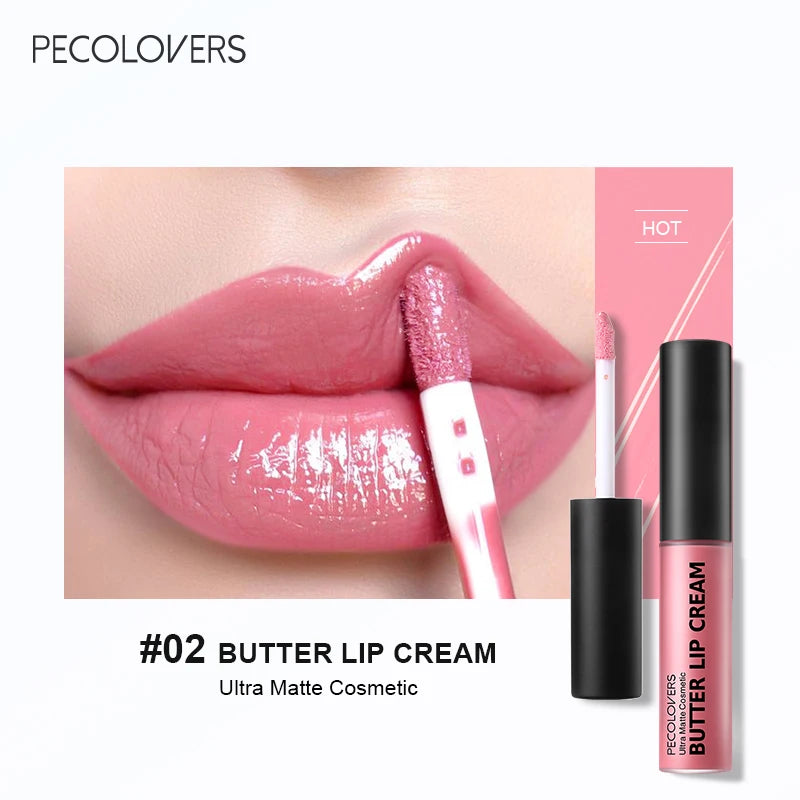 Butter Gloss Non-Sticky Lip Gloss Long Lasting Nude Lip Makeup Hydrating Lip Gloss with Essential Oil Liquid Lipstick